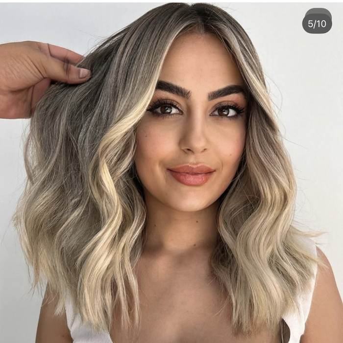Karışık ışık geçişi (sombre), doğal sarı ton — The Nua Hair