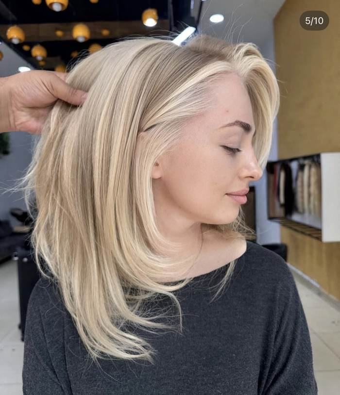Sarı balayage, Olaplex korumalı temiz sarı — The Nua Hair